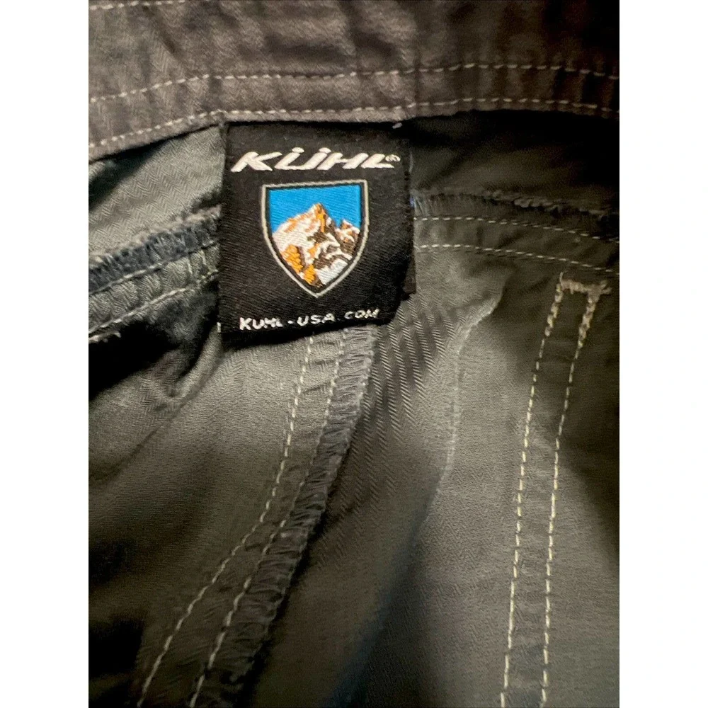 Kuhl Gray Outdoor Hiking Shorts Womens Size Medium Activewear Zip Pockets‎ - Picture 3 of 3